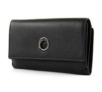 MANDARINA DUCK Porte-monnaie noir pour femme - Mellow Leather Wallet with Flap L Nero 47321