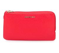 Porte-monnaie double compartiment en cuir femme Mandarina Duck Rouge 10x18,5x2,5 cm