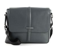 MANDARINA DUCK Sac à épaule bandoulière gris en cuir pour homme - Times Messenger Lead 111137