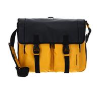 MANDARINA DUCK Sac à épaule bandoulière jaune noir pour homme - Eco Coated Messenger Bag Duck Yellow 314286