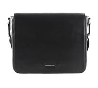 MANDARINA DUCK Sac à épaule bandoulière noir en cuir pour femme - Times Messenger 111136