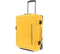MANDARINA DUCK Sac de Voyage Trolley Eco Coated Wheeled Duffle Duck Yellow Jaune foncé 55cm