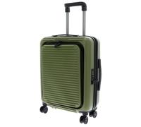 Mandarina Duck Valise à roulettes avec Poche Avant, Vert Militaire, Cabin, Tank Case