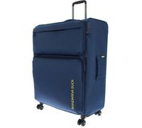 Mandarina Duck Zephyr Valise à roulettes XL EXP, Bleu Dress, Trolley XL espandibile in Tessuto morbido ad Effetto 3D