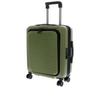 MANDARINA DUCK Valise vert olive pour femme et homme - Tank Case Cabin Trolley With Front Pocket XS Military Green 290772