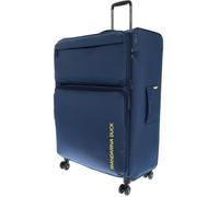 Mandarina Duck Zephyr Valise à roulettes XL EXP, Bleu Dress, Trolley XL espandibile in Tessuto morbido ad Effetto 3D