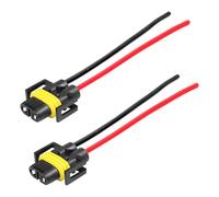 Mandark Lot de 2 connecteurs de faisceau de feux de brouillard de voiture avec fil, étanche, adaptateur queue de cochon H8 H9 H11 pour feux de brouillard, feux de croisement, accessoires de