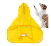Mandau de randonnée pour Chien - Suit de Boue de Chien | Veste de Pluie pour Animaux de Compagnie | Poncho au Chiot Jaune avec Bande réfléchissante | Ment à la Toison léger | Fournitures pour Animaux