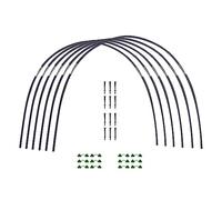 Mandeep Cadre pour Serre de Jardin - Lot de 6 Arceaux Serre de Jardin Support De Plantes Cerceaux De Serre De Jardin Antirouille pour Bâche De Serre Tunnel
