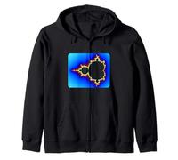 Mandelbrot Electrique Set Fractale Géométrie Rétro Formes Mania Sweat à Capuche