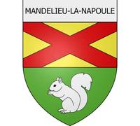 Mandelieu-la-Napoule 06 ville Stickers blason autocollant adhésif - Taille : 8 cm