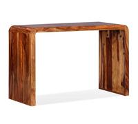 Mandloder Buffet en bois d'acacia massif - 120 x 50 x 76 cm - Marron - Fabriqué à la main - Pour bureau et chambre à coucher - Support TV polyvalent avec finition vintage