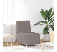 Mandloder Canapé modulaire sans Accoudoirs Beige 55 cm Revêtement en Tissu Élément d'Angle Flexible pour Salon Moderne Robuste Polyvalent Extensible pour Configuration Individuelle