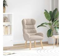 Mandloder Fauteuil gris clair 69 x 74 x 93 cm, tissu Sherpa, pieds en bois massif, fauteuil salon confortable pour salon, chambre à coucher, bureau, fauteuil d'accent moderne