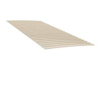 Mandloder Lot de 2 lattes de lit de rechange en bois de peuplier massif, 200 x 100 cm, 48 lattes à enrouler avec courbe, peu encombrantes