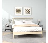 Mandloder Lot de 2 tables de chevet en bois Sonoma gris 40 x 39 x 40 cm, avec tiroir et compartiment, table d'appoint pour chambre à coucher, design élégant, résistant à l'humidité