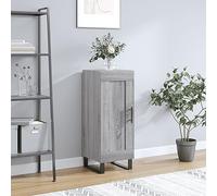 Mandloder Nous vous présentons le buffet gris Sonoma, 34,5 x 34 x 90 cm, en bois robuste, un meuble polyvalent pour votre maison qui offre beaucoup d'espace de rangement et est idéal pour