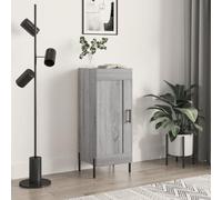 Mandloder Nous vous présentons le buffet gris Sonoma, 34,5 x 34 x 90 cm, en bois robuste, une armoire polyvalente avec beaucoup d'espace de rangement pour votre maison, idéale pour le salon et le