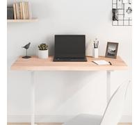 Mandloder Plateau de table 100 x 40 x (2-4) cm en chêne massif non traité, bord naturel, pour table à manger, bureau, restaurant, projet de bricolage