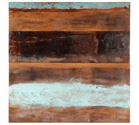 Mandloder Plateau de table carré 80 x 80 cm 25-27 mm en bois recyclé massif, design rustique pour tables à manger, tables basses, tables d'appoint, polis et lasurés, plateau de table en bois