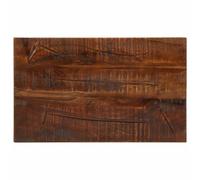 Mandloder Plateau de table rectangulaire 60 x 30 x 3,8 cm, bois recyclé avec finition naturelle, pour table à manger et bureau, polyvalent