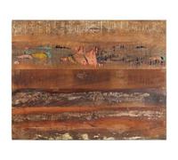 Mandloder Plateau de table rectangulaire 70 x 90 cm, bois recyclé massif, 15-16 mm, poli, peint, laqué, pour table basse, table d'appoint, table de bar