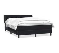 Mandloder Sommier à Lattes de Lit Noir 140x210 cm en Velours avec Matelas Confort, Cadre Robuste et Tête de Lit Réglable, Soutien Optimal pour Un Sommeil Réparateur