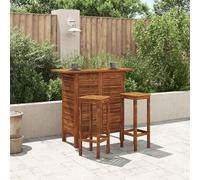 Mandloder Table de bar, 110 x 50 x 105 cm, en bois massif d'acacia, finition à l'huile, table haute pour l'intérieur et l'extérieur, meubles de terrasse, meubles de balcon
