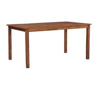 Mandloder Table de jardin 150 x 90 x 74 cm en bois massif d'acacia avec revêtement à l'huile naturelle, table en bois robuste pour jardin, terrasse, balcon, meuble d'extérieur durable