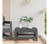 Mandloder Tabouret de jardin en pin massif gris, tabouret extérieur modulaire, pour terrasse, balcon et jardin, robuste et polyvalent, utilisable comme repose-pieds ou table d'appoint, 62 x 62 x 32 cm