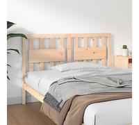 Mandloder Tête de lit 125,5 x 4 x 100 cm en pin massif non traité, tête de lit classique, pour chambre à coucher, aspect naturel, soutien dorsal confortable