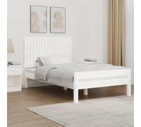 Mandloder Tête de lit murale élégante en pin massif blanc, 108 x 60 cm, fixation murale, offre une protection dorsale confortable pour les lits sans tête de lit