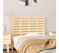 Mandloder Tête de lit murale en pin massif non traité, 96 x 3 x 63 cm, design classique pour chambre à coucher, montage mural facile, idéal comme dossier de lit, accessoire de lit durable