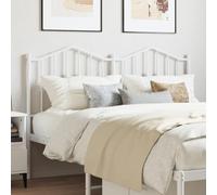 Mandloder Tête de lit robuste en métal revêtu par pulvérisation, blanche, 140 cm, design élégant, idéal pour n'importe quelle chambre, stable et durable, facile à monter