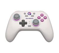 GameSir Nova Wireless Switch Pro Controller pour Switch/Lite/OLED, manettes de jeu à effet Hall, LED RGB, rechargeable 1200mAh, Turbo, programmable, contrôle de mouvement, fonction de réveil (blanc)