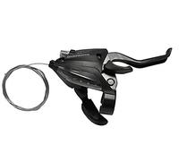 Levier-manette vtt shimano stef500 droit 7v. noir pour frein v-brake 2 doigts noir