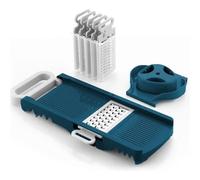 Mandoline Arthur Martin Pliable 6 en 1 en Inox avec Lames Interchangeables pour Râper et Couper les Aliments Arthur Martin