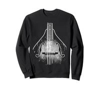 Mandoline Classique Musique Country Jazz Guitare Effet Vieilli Sweatshirt