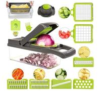Mandoline Cuisine Multifonction - ROCK - 15 en 1 - 7 Lames Interchangeables
