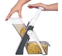 Mandoline de Cuisine Manuelle Multifonction Tous Coupe Légumes Lame en acier inoxydable, Cubes, Fcoupe Patate Frite carotte, tomate