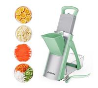 Mandoline de Cuisine Manuelle Multifonction Tous Coupe Légumes Lame en acier inoxydable, Julienne, Cubes, Fcoupe Patate Frite carotte, oignon