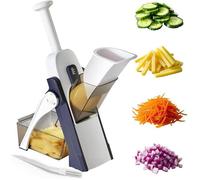 Mandoline de Cuisine Safety Slicer Manuelle Multifonction Tous Coupe Légumes Lame en acier inoxydable, Julienne, Cubes, Fcoupe