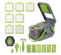 Mandoline de Cuisine - TD® - 9 en 1 - Multifonctionnel - Poignée intégrée - 22 accessoires