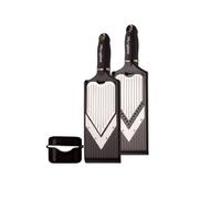 Mandoline en V réglable avec lame à julienne Microplane