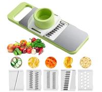 Mandoline legumes 5 en 1, coupe legumes manuel, mandoline cuisine, râpe de cuisine, adaptée aux oignons, fromage, pommes de terre, carottes, racine de lotus