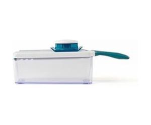 Mandoline Livoo MEN259BL, 4 lames avec coupe ajustable, multifonction, Molette pour le réglage de hauteur de la coupe Bleu G