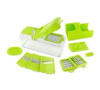 Mandoline Multifonction 5 en 1 avec 7 Accessoires - MADDY - ALTOBUY Vert