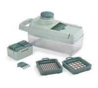 LIVOO Mandoline multifonction MEN435 8 lames acier inoxydable Bac récupérateur 1,5 L Vert