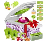 Mandoline Multifonctions 18pcs Coupe Legume Multifonctions des Decoupe legumes Rapidement et Uniformément