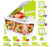 Mandoline Multifonctions 23Pcs Coupe Legume Multifonctions Des Decoupe Legumes Rapidement Et Uniformément